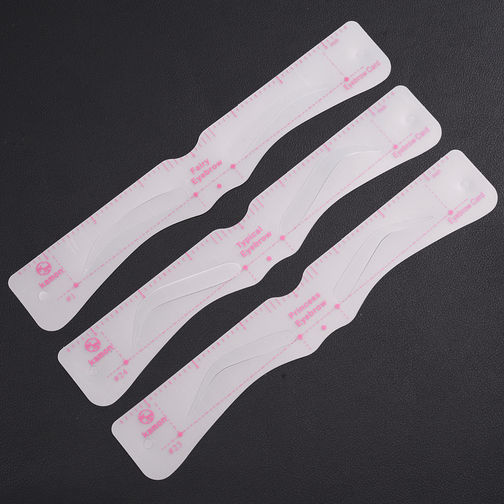 2020 New 24 Pieces Eyebrow Stencil Beginner HeadMounted OnePiece Hollow Silicone Eyebrow Stencil Thrush Eyebrow Trimmer