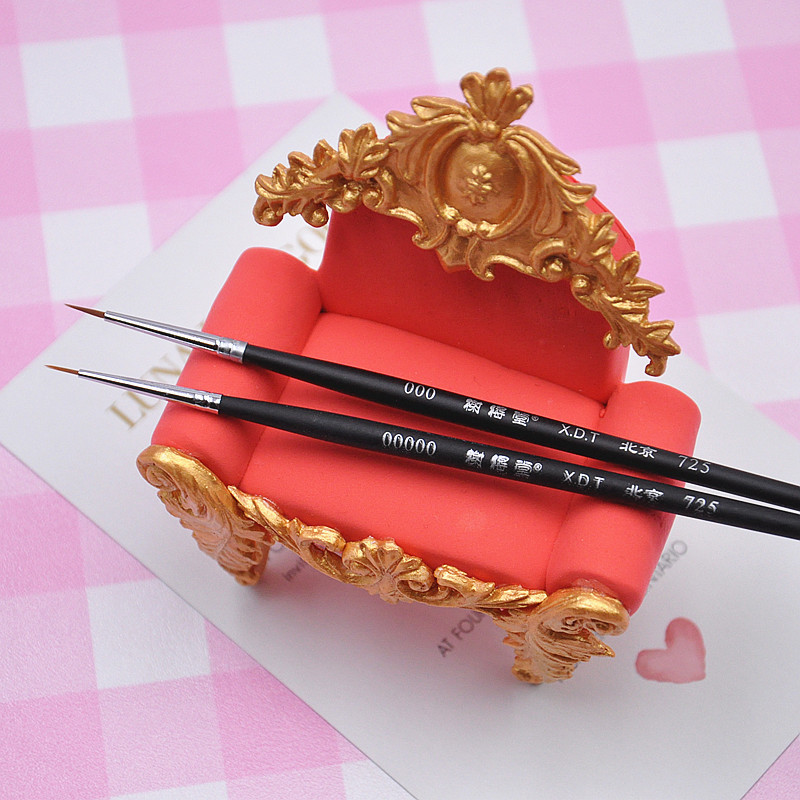 Xie Detang Hook Line Pen Xiedang 00000# Feature Brush Clay Drawing Edge Thrush Nylon Fine Cosmetic Brush