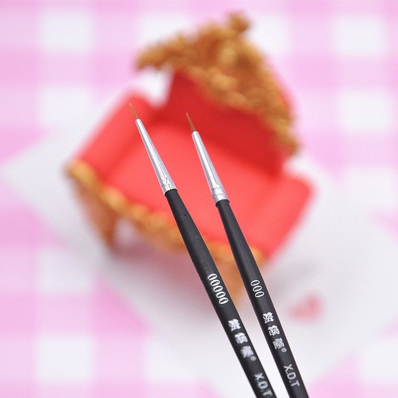 Xie Detang Hook Line Pen Xiedang 00000# Feature Brush Clay Drawing Edge Thrush Nylon Fine Cosmetic Brush