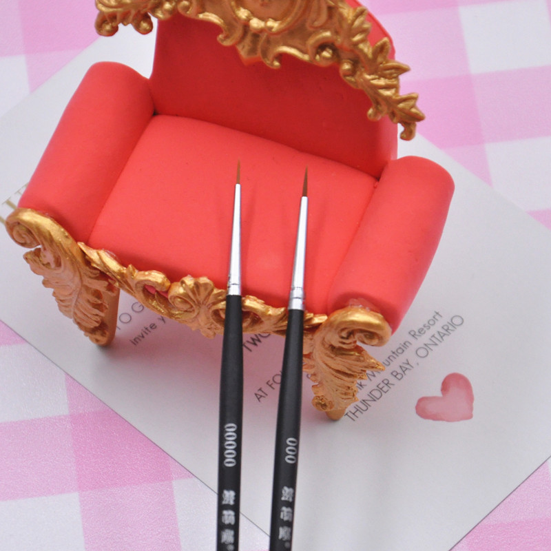 Xie Detang Hook Line Pen Xiedang 00000# Feature Brush Clay Drawing Edge Thrush Nylon Fine Cosmetic Brush