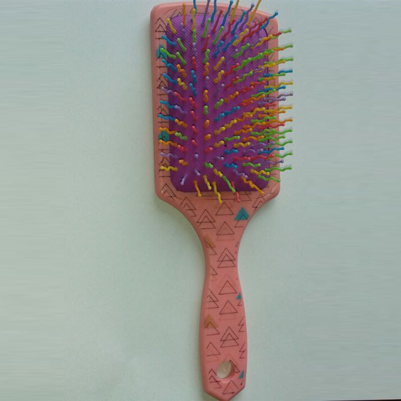 Ningbo Comb Manufacturer Self-Produced and Self-Sold Fashion Popular Rainbow Large Board Airbag Comb