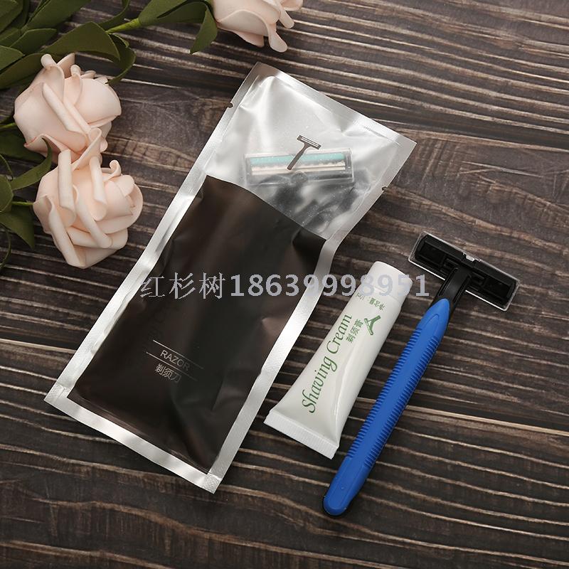 Hotel Hotel Disposable Toiletry Set Toothbrush Comb Aluminum Film Three-Side Seal Currency Custom Logo