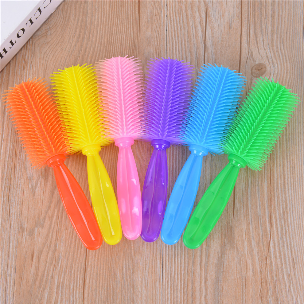 Color Hair Curling Comb Portable Waves Roll Large Roll Comb Female Anti-Static Massage Hair Care Comb Makeup Comb