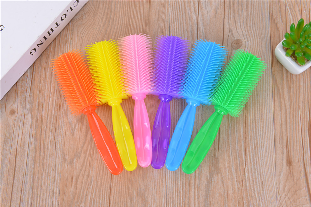 Color Hair Curling Comb Portable Waves Roll Large Roll Comb Female Anti-Static Massage Hair Care Comb Makeup Comb