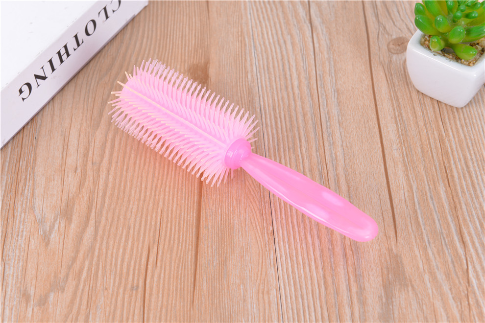 Color Hair Curling Comb Portable Waves Roll Large Roll Comb Female Anti-Static Massage Hair Care Comb Makeup Comb