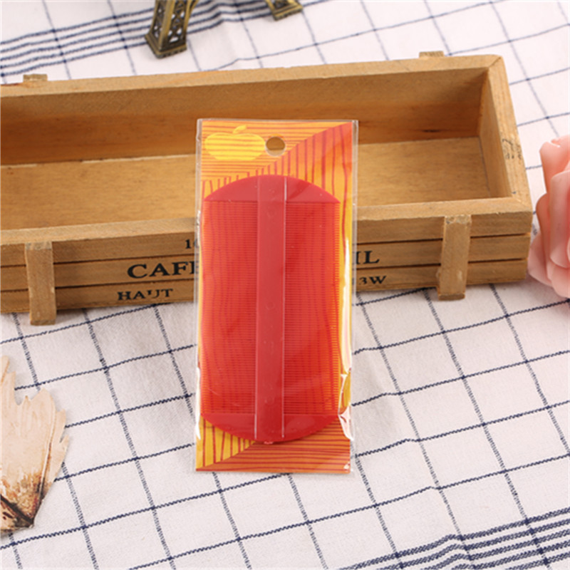 Denticulate lice comb comb comb plastic double-sided comb to clear dandruff dandruff strainer unary goods wholesale.