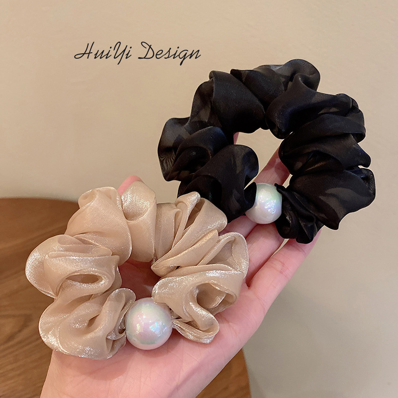 Korean Style Minimalist Solid Color Fine Hair Tie Hair Accessories Whole Fairy Net Red Pressed Hair Pleated Headband Korean Style Minimalist Solid Color Fine Hair Tie Hair Accessories Whole Fairy Net Red Pressed Hair Pleated Headband