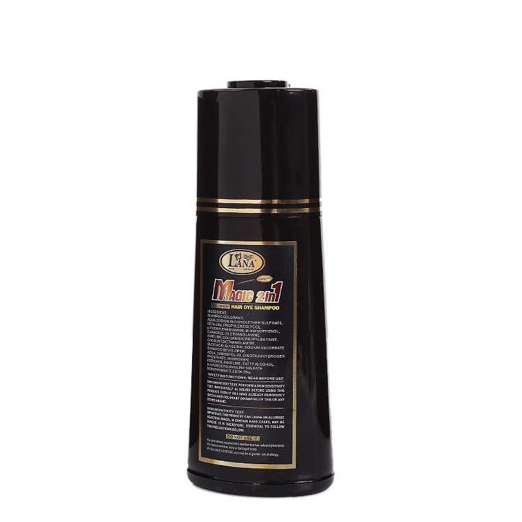 LANA  MAGIC 2in 1 hair color shampoo with GINSENG Natural non irritating150ml+150ml