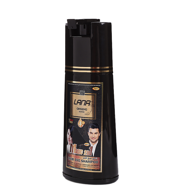 LANA  MAGIC 2in 1 hair color shampoo with GINSENG Natural non irritating150ml+150ml
