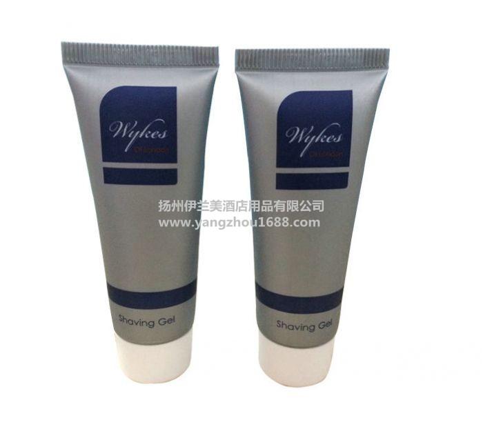 The hotel guest room disposable liquid soap shampoo
