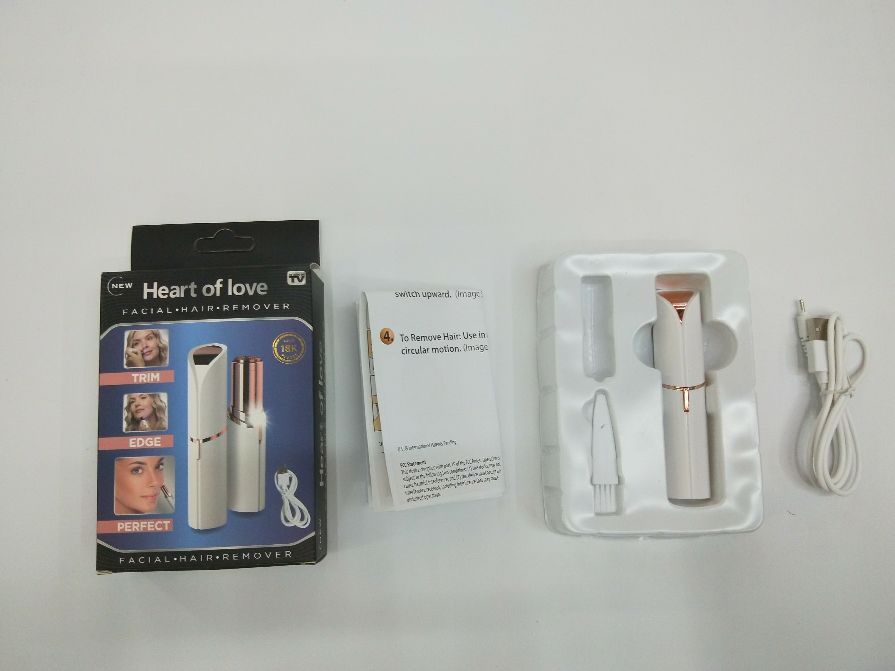 New ladies electric hair remover lipstick shaver USB charging size color box