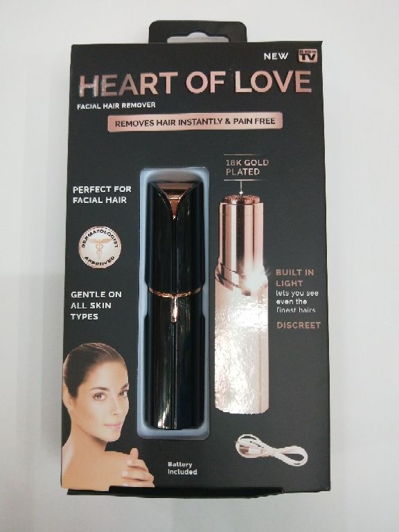 New ladies electric hair remover lipstick shaver USB charging size color box