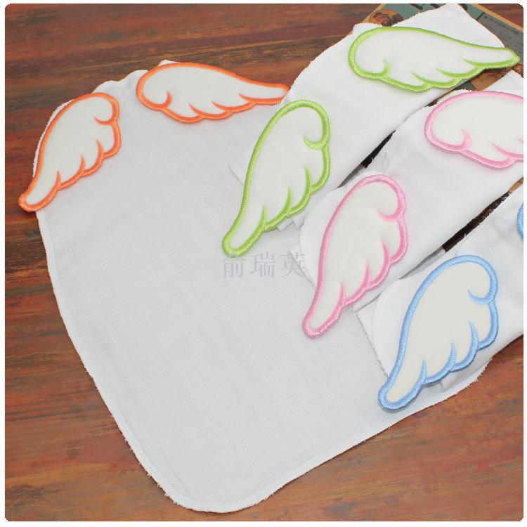 Baby sweattowel cotton 4 - layer gauze angel shaped baby pads for baby pads