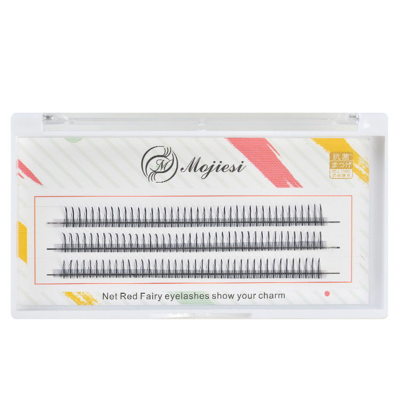 Mojiesi Eyelash A- Type Eyelashes Trending Cute Girl Hair M-Type Triangle False Eyelashes Self-Grafting Soft Spot