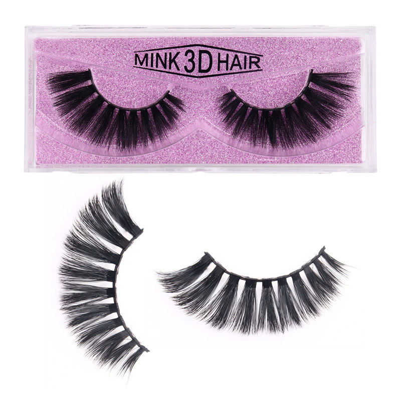 New 3D False Eyelashes Eyelashes Mink Cross-Border Eyelash Qingdao Factory Wholesale Custom Eyelashes