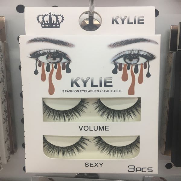 3 pairs of false eyelashes KYLIE kelly fake eyelashes ashes