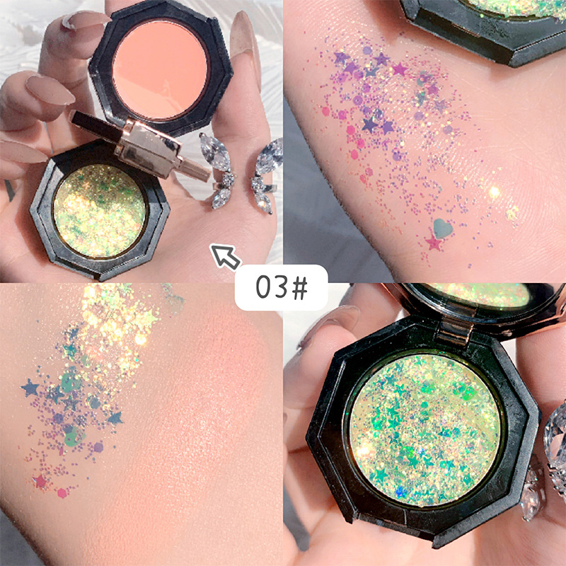 Xixi Blusher + Eye Shadow Sequins Gentle Cream Apricot Clothing Stickers Show off Look Warm Almond Pink Cute Xixi Blusher + Eye Shadow Sequins Gentle Cream Apricot Clothing Stickers Show off Look Warm Almond Pink Cute