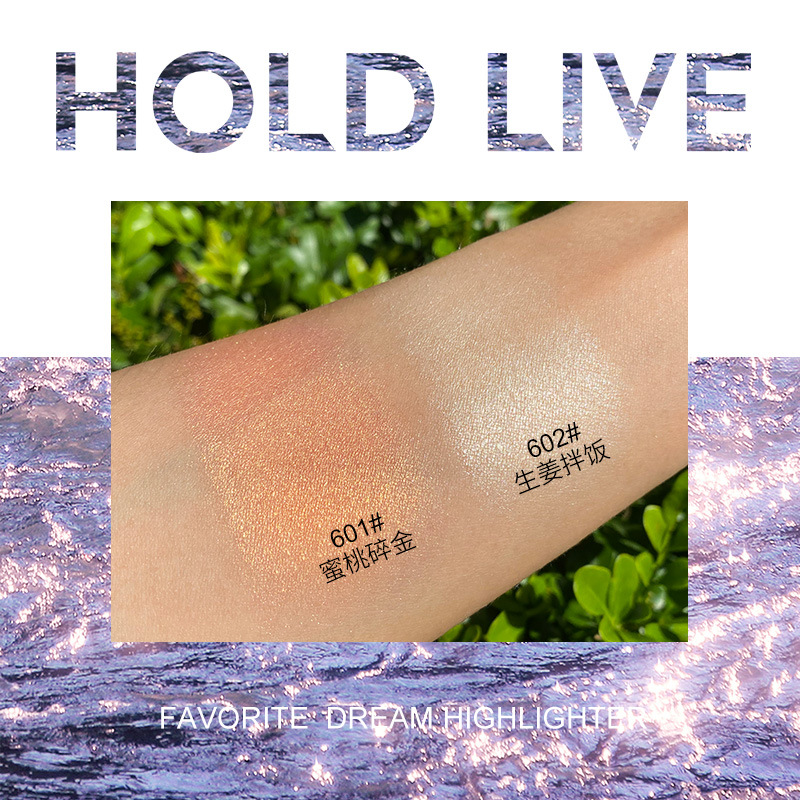 Hold Live Love Dream Highlight Repair Blusher Plate Three-Dimensional Fairy Powder Brightening Glitter Ginger Highlight