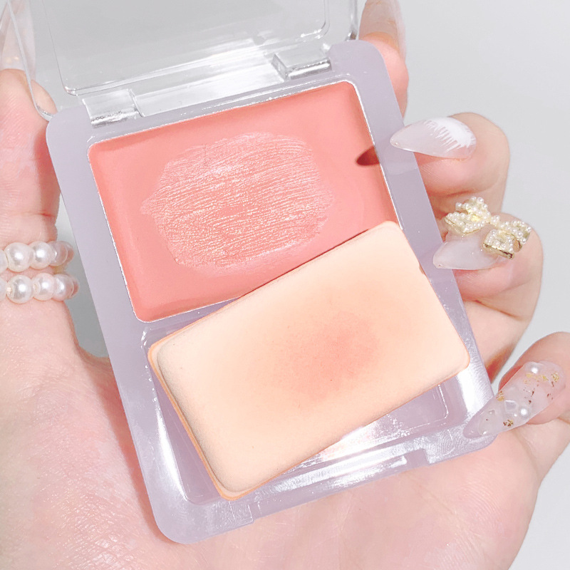 Suikone Clear Mousse Blusher Natural Nude Makeup Pearl Slightly Shiny Red Vigorous Girl Brightening Skin Color Plate