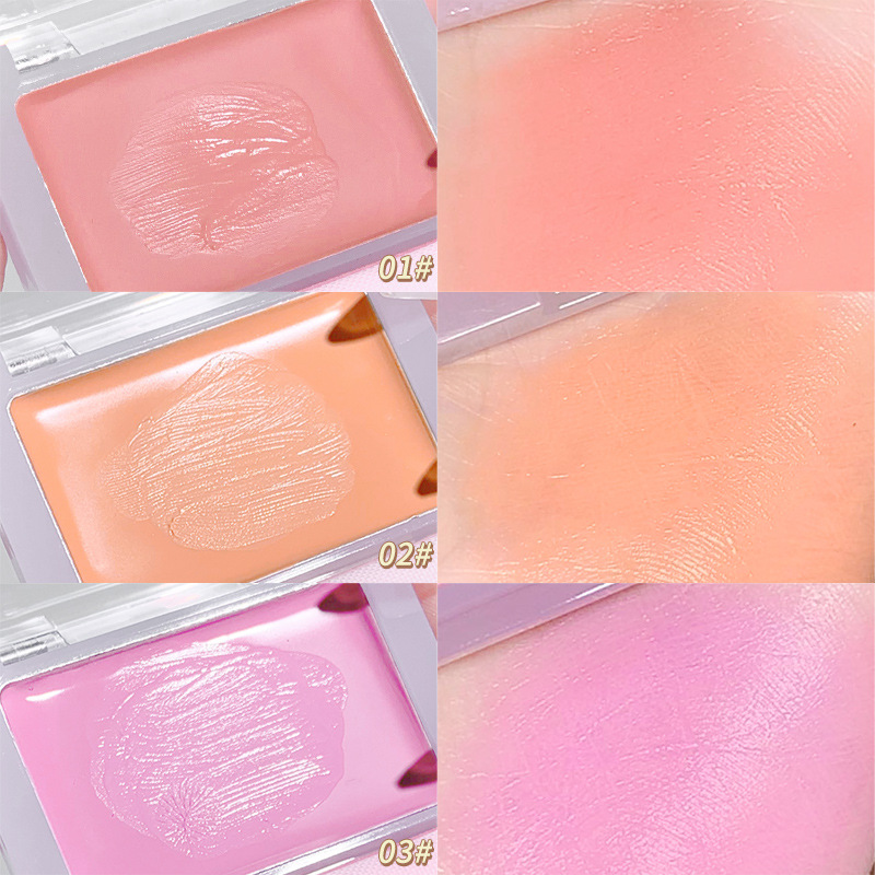 Suikone Clear Mousse Blusher Natural Nude Makeup Pearl Slightly Shiny Red Vigorous Girl Brightening Skin Color Plate