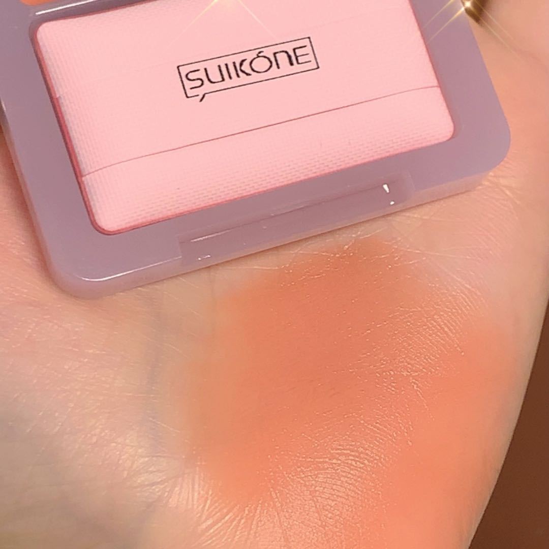 Suikone Clear Mousse Blusher Natural Nude Makeup Pearl Slightly Shiny Red Vigorous Girl Brightening Skin Color Plate