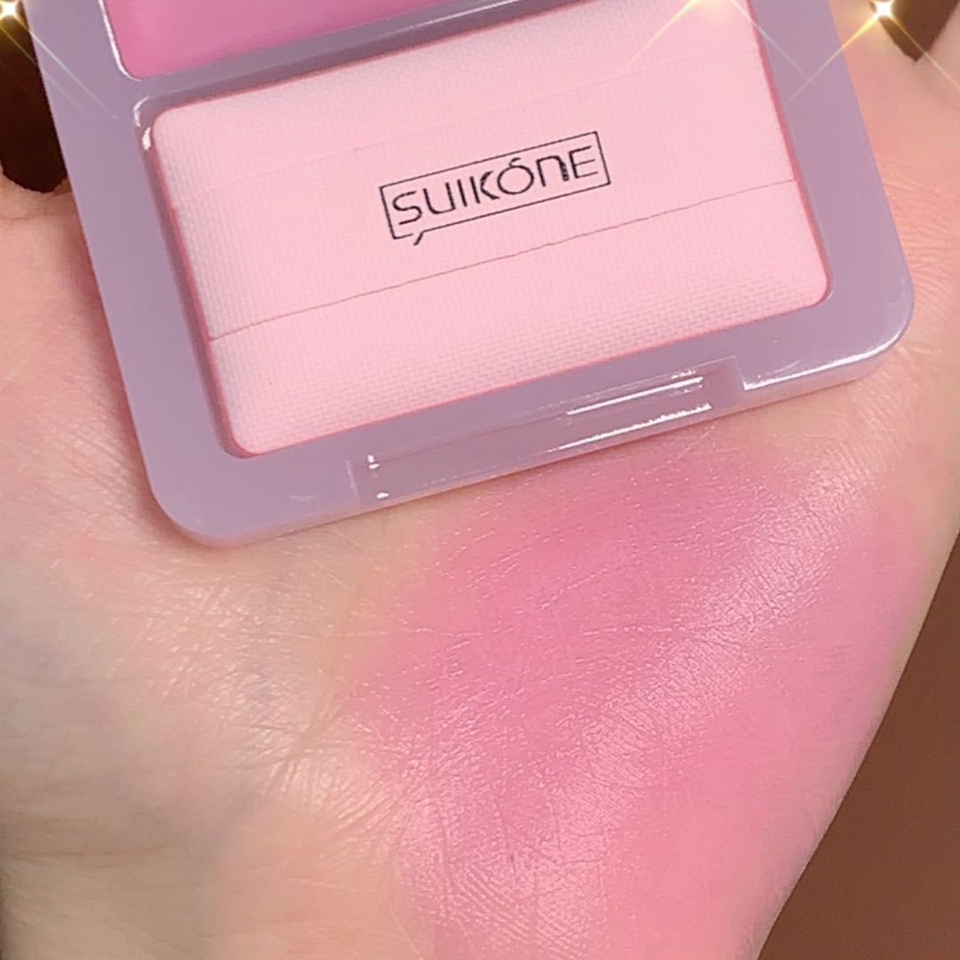 Suikone Clear Mousse Blusher Natural Nude Makeup Pearl Slightly Shiny Red Vigorous Girl Brightening Skin Color Plate
