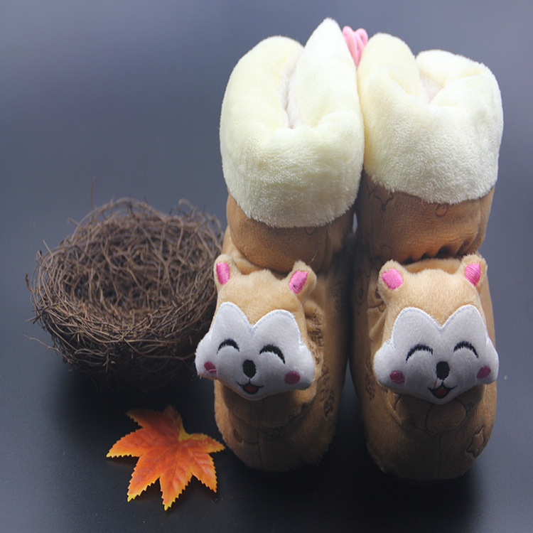 Spring 2018 high top baby cotton boots warm baby cotton boots baby blusher soft sole shoes
