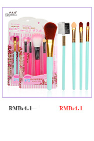 5 sets of makeup brush blusher rouge eye brush plastic makeup set