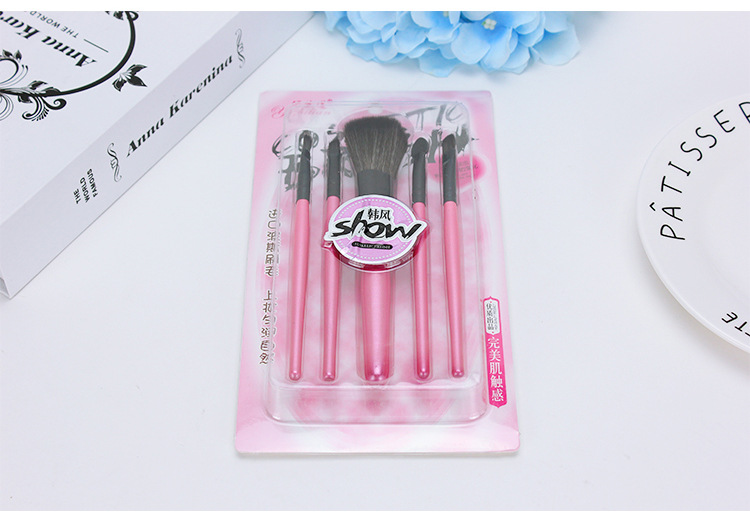 5 sets of makeup brush blusher rouge eye brush plastic makeup set