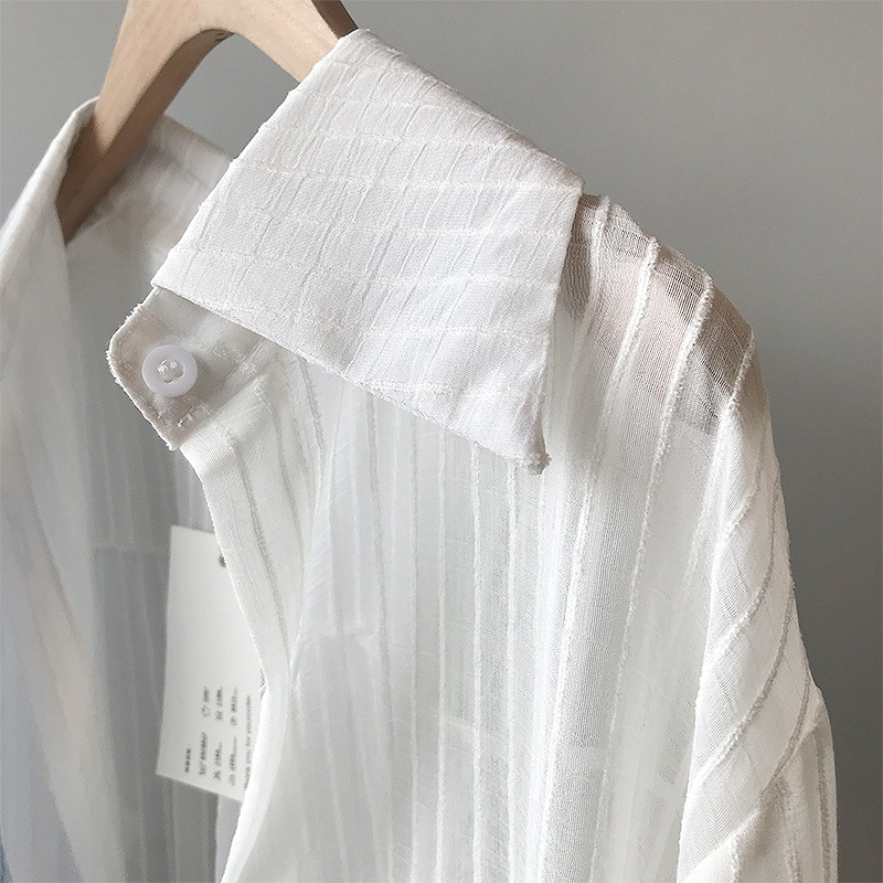 summer 2020 sunscreen shirt for women long sleeve thin shirt for women over the knee relaxed long shirt for women 30367