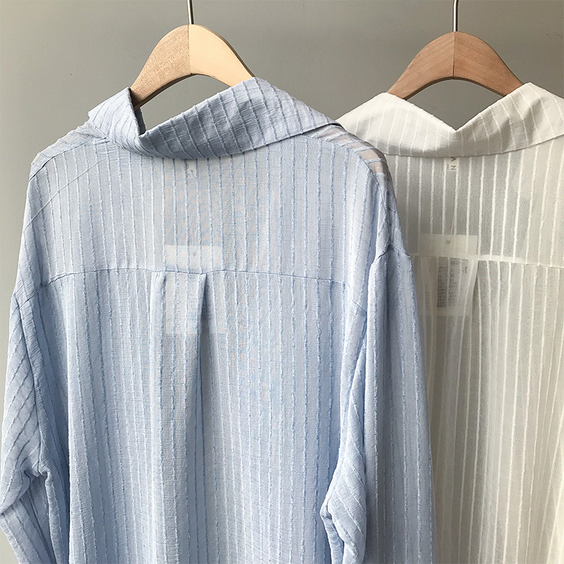 summer 2020 sunscreen shirt for women long sleeve thin shirt for women over the knee relaxed long shirt for women 30367