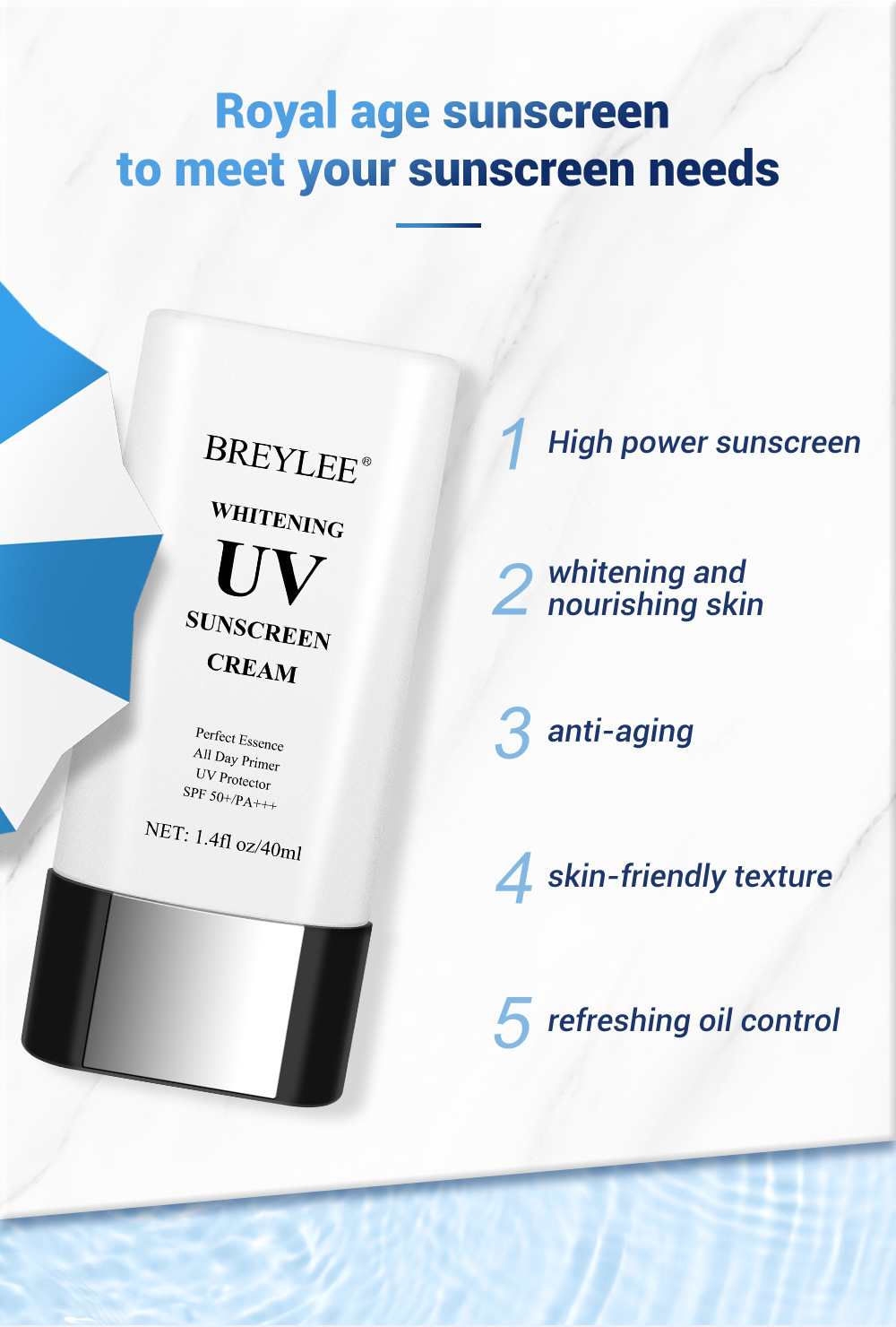 Breylee Whhiteningg UV Sunscreen Cream 40ml -- BL-47 Breylee Whhiteningg UV Sunscreen Cream 40ml -- BL-47