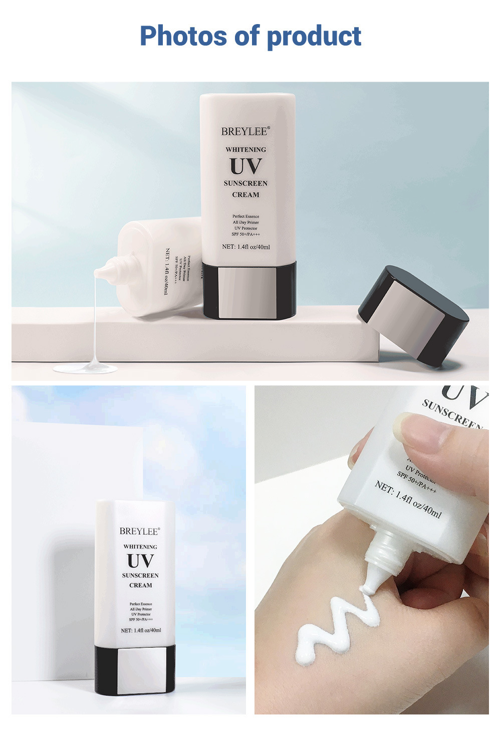 Breylee Whhiteningg UV Sunscreen Cream 40ml -- BL-47 Breylee Whhiteningg UV Sunscreen Cream 40ml -- BL-47