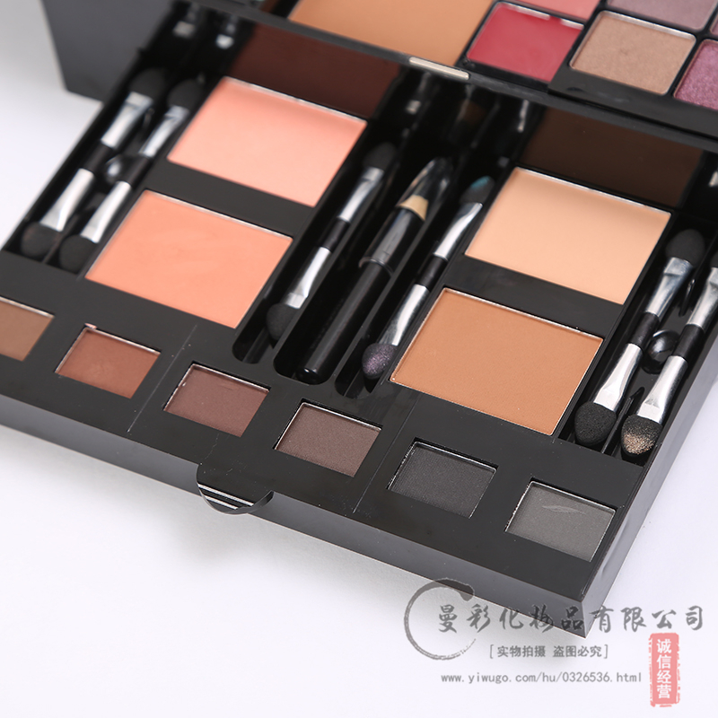 Professional makeup box multi-color Makeup tray Eye shadow blush makeup powder Set a full set of combined makeup tools