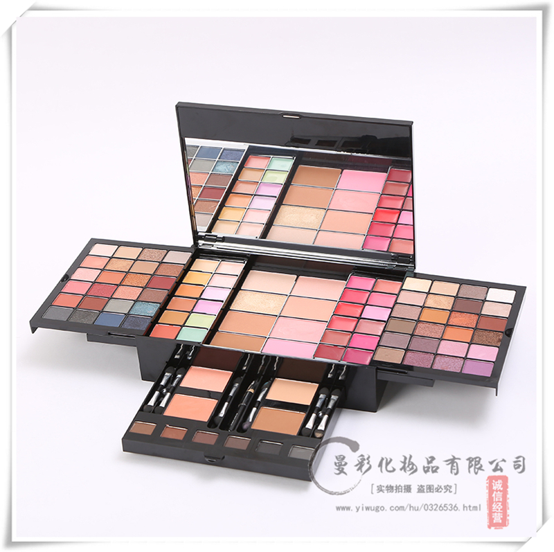 Professional makeup box multi-color Makeup tray Eye shadow blush makeup powder Set a full set of combined makeup tools Professional makeup box multi-color Makeup tray Eye shadow blush makeup powder Set a full set of combined makeup tools