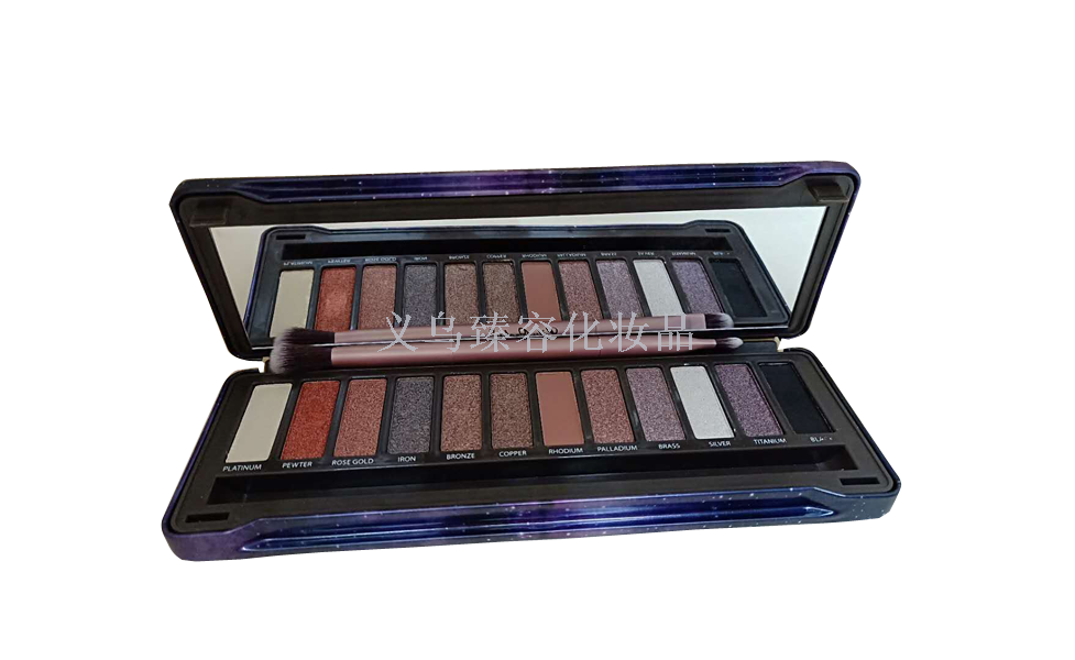 Lily12 eye shadow earth, smoky matte iron box eye shadow