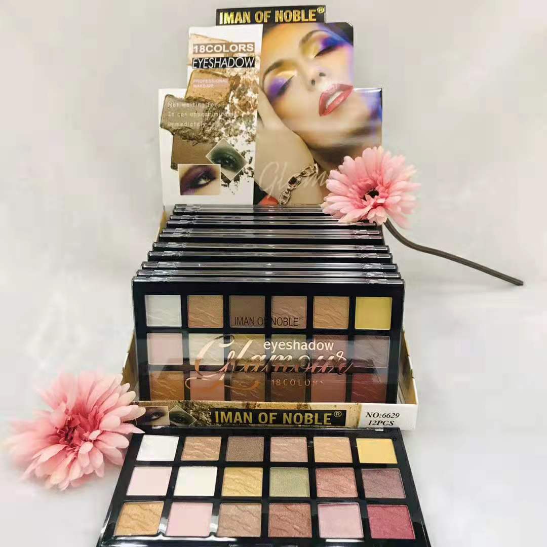 IMAN OF NOBLE brand new 18 color eye shadow natural lasting makeup manufacturers direct sales