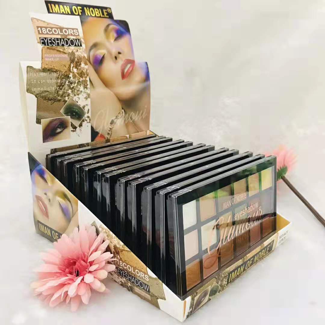IMAN OF NOBLE brand new 18 color eye shadow natural lasting makeup manufacturers direct sales IMAN OF NOBLE brand new 18 color eye shadow natural lasting makeup manufacturers direct sales