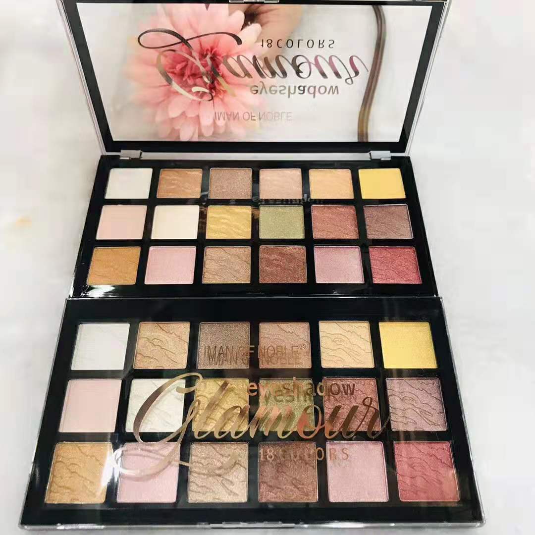 IMAN OF NOBLE brand new 18 color eye shadow natural lasting makeup manufacturers direct sales IMAN OF NOBLE brand new 18 color eye shadow natural lasting makeup manufacturers direct sales