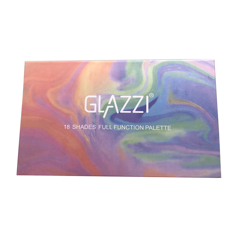 hot style INS GLAZZI rainbow 18 color eye shadow pearlite bright color makeup wholesale
