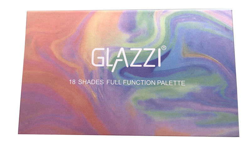 hot style INS GLAZZI rainbow 18 color eye shadow pearlite bright color makeup wholesale