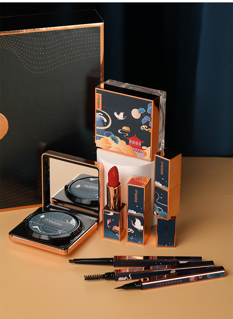 Chinese Style Twilight Makeup High-Definition Gift Box Eye Shadow Carving Lipstick Kit Makeup Set Factory Direct Supply Chinese Style Twilight Makeup High-Definition Gift Box Eye Shadow Carving Lipstick Kit Makeup Set Factory Direct Supply