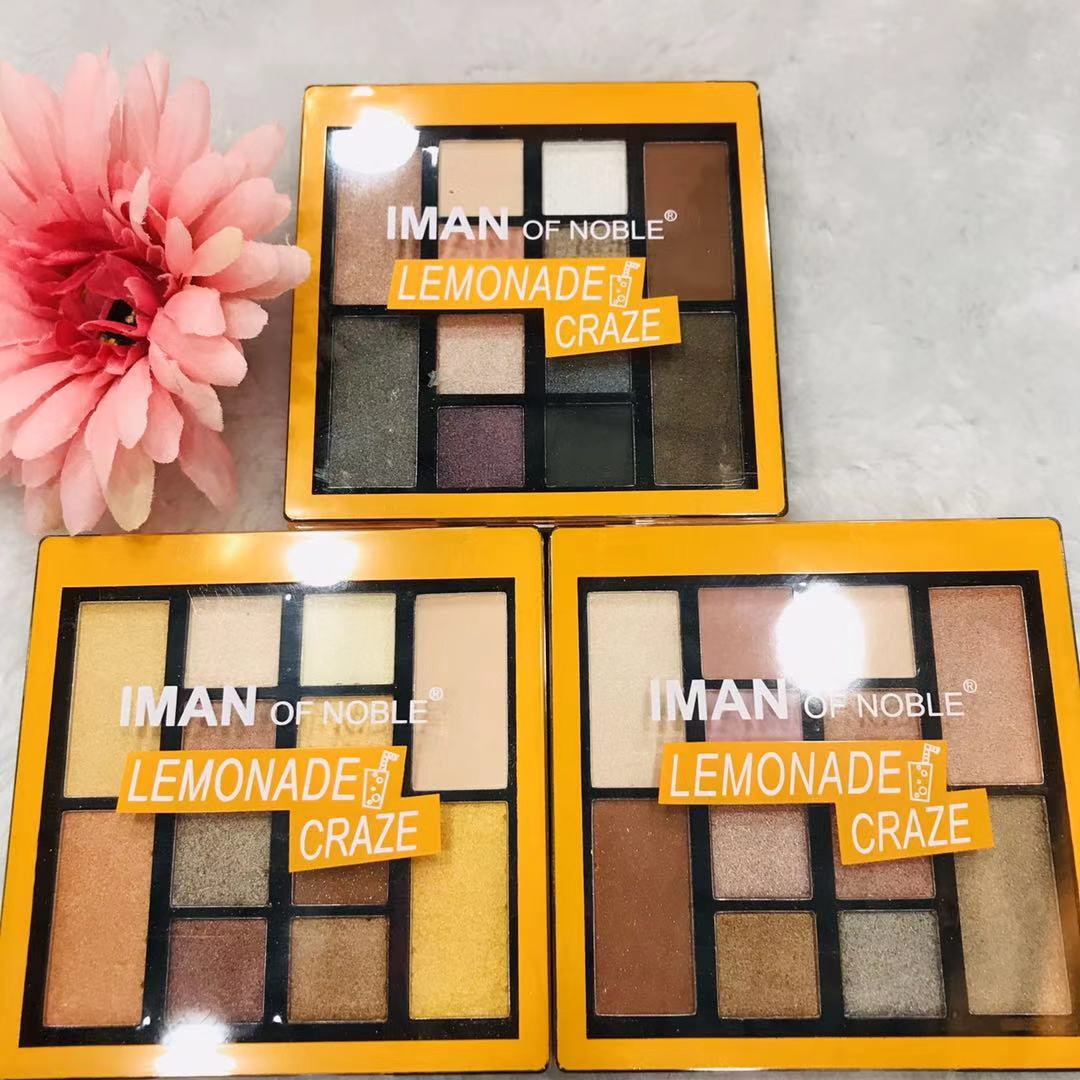 2019 IMAN OF NONLE new big 12 color series highlights and matte eye shadow manufacturers direct sale