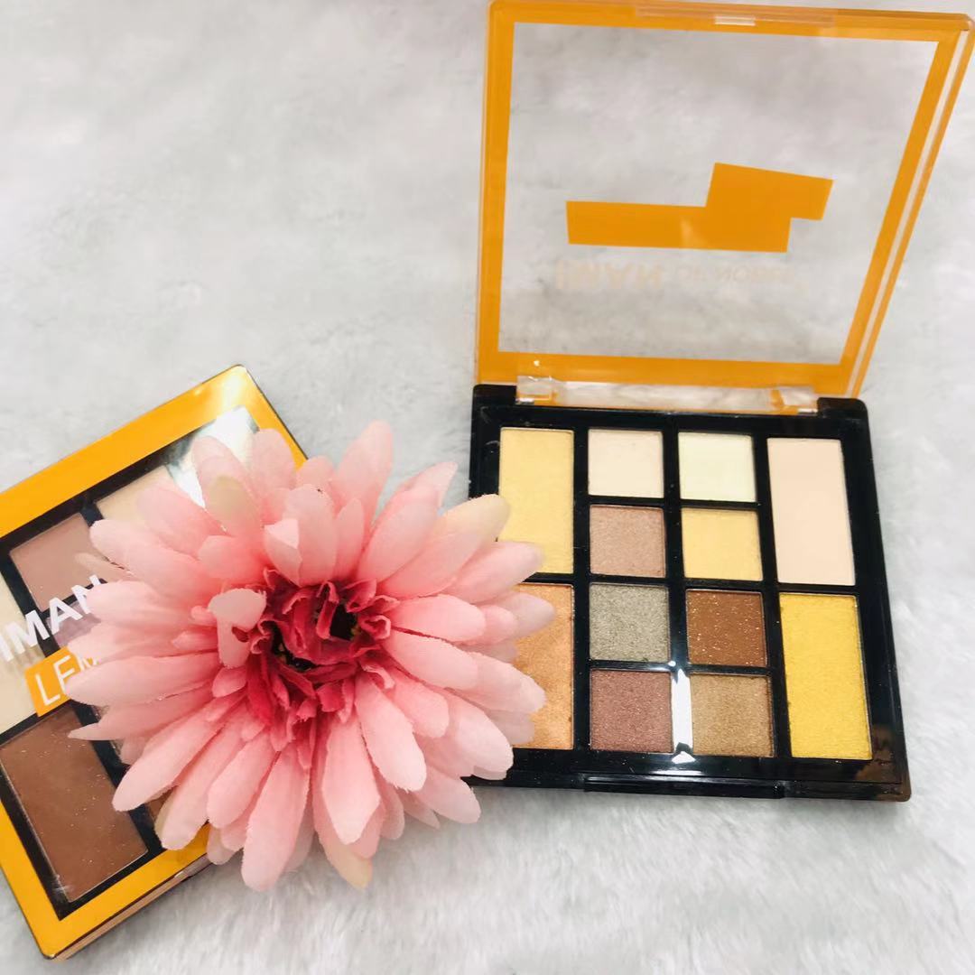 2019 IMAN OF NONLE new big 12 color series highlights and matte eye shadow manufacturers direct sale