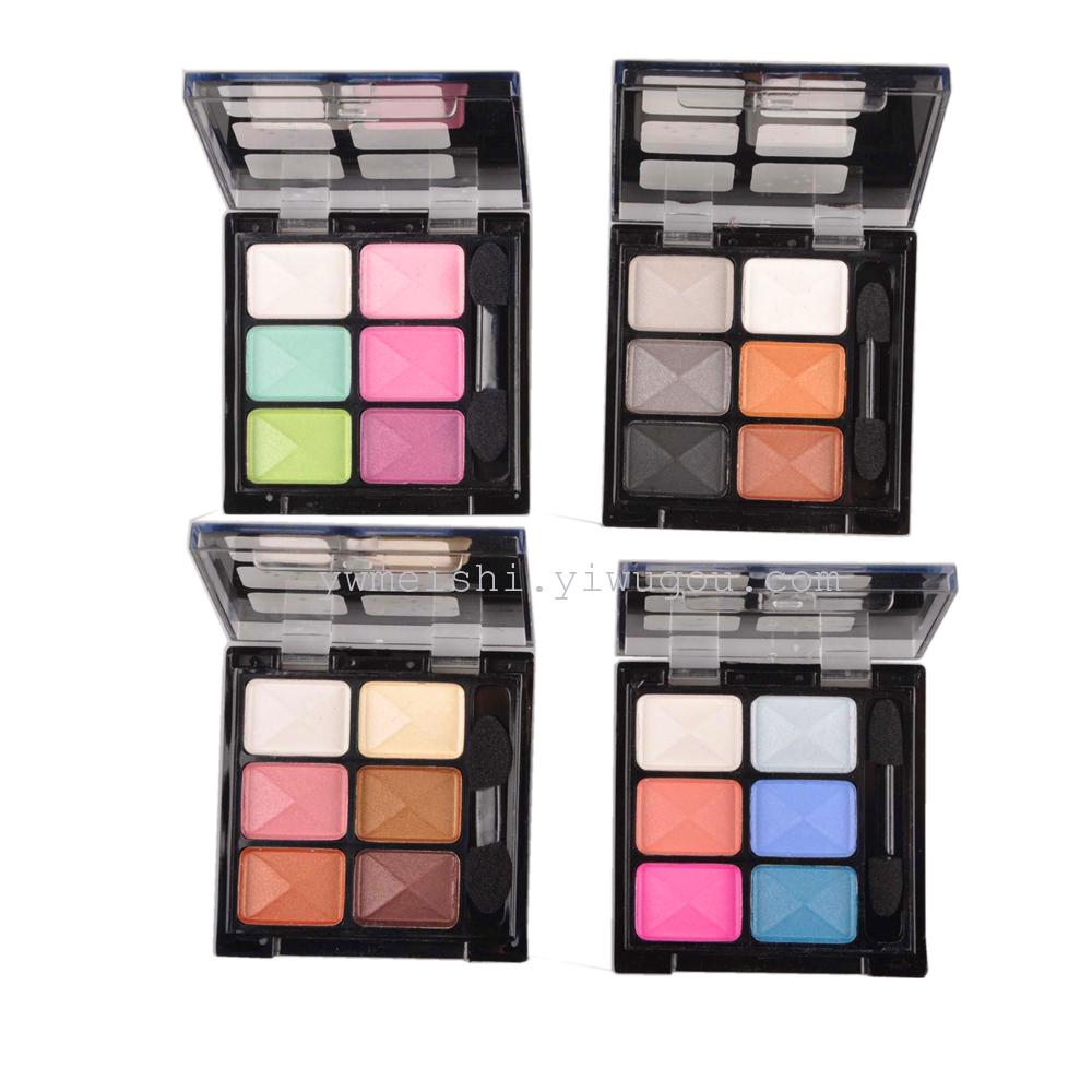 MEIS cosmetics 6 color 4 series dazzle color eye shadow cosmetics wholesale MEIS manufacturers direct sales