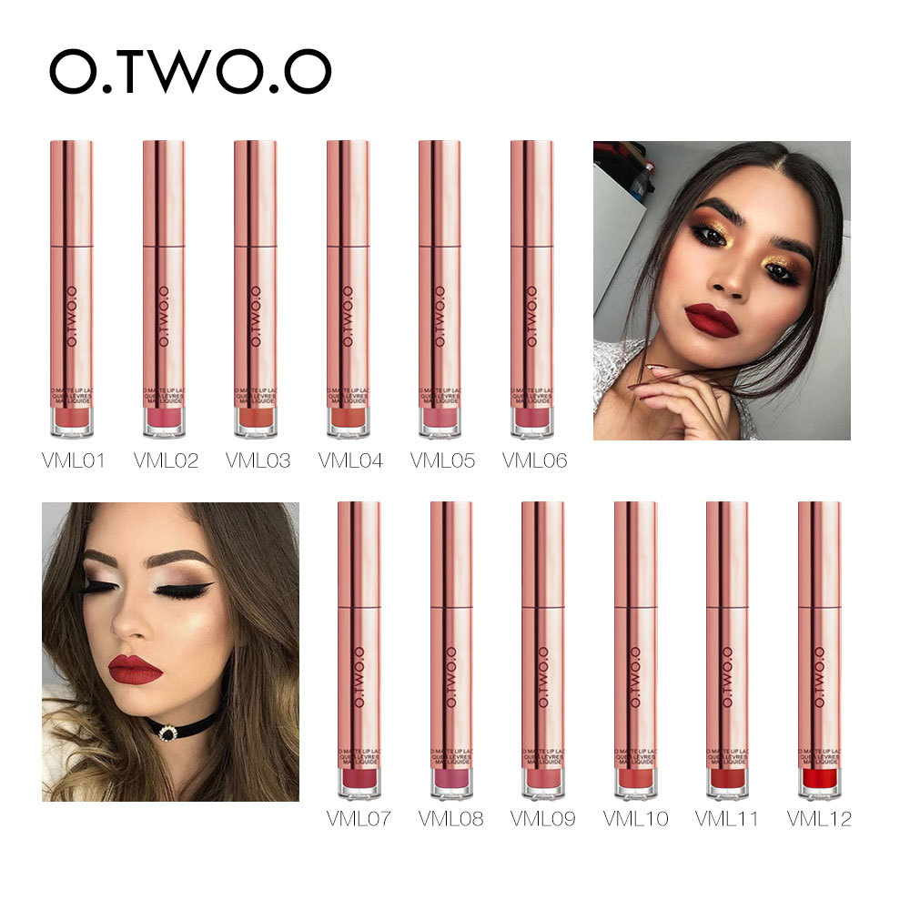 No Stain on Cup Matte Lip Gloss Matte Lip Glaze Non-Fading Liquid Lipstick Makeup Hot Sale