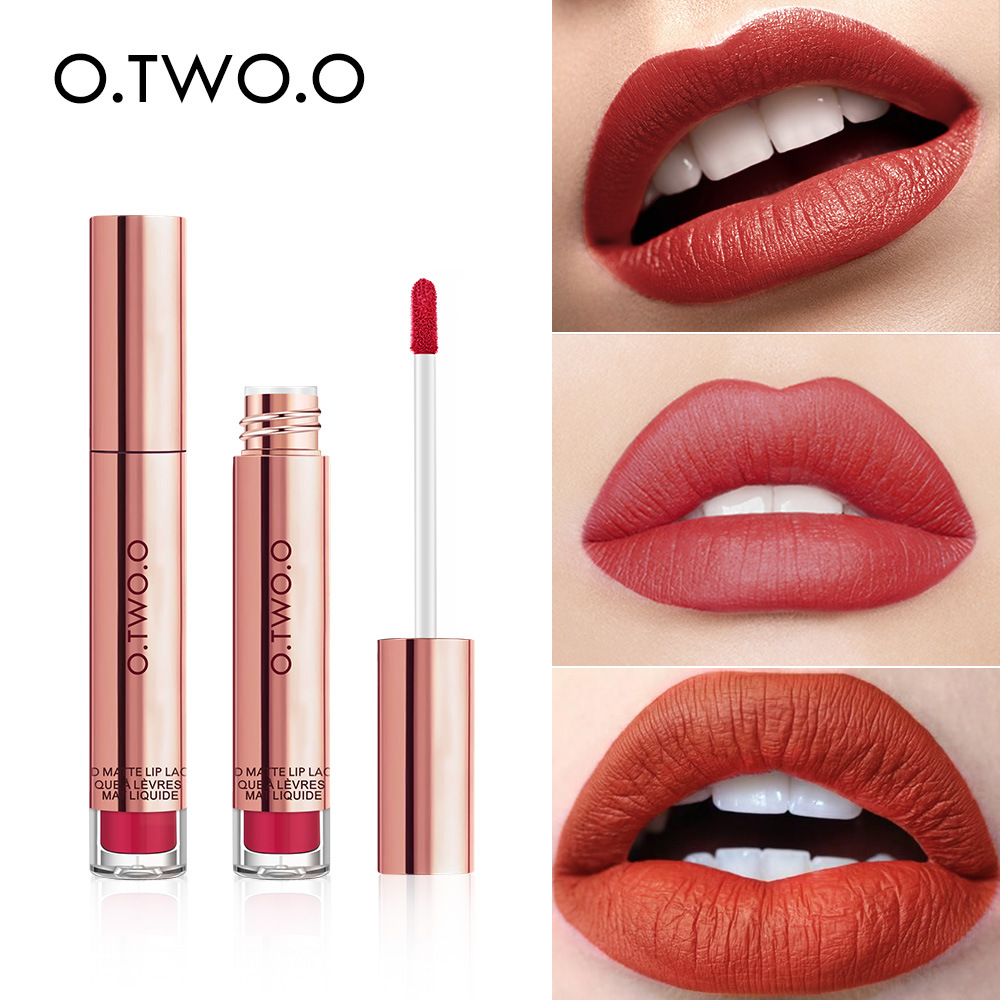 No Stain on Cup Matte Lip Gloss Matte Lip Glaze Non-Fading Liquid Lipstick Makeup Hot Sale