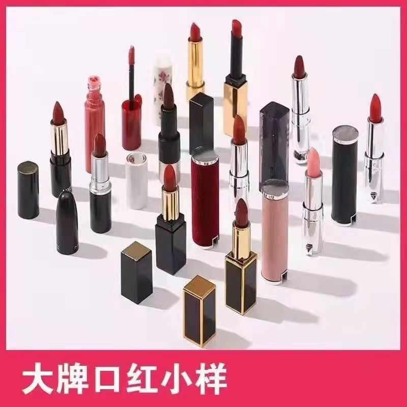 Big Brand Lipstick Sample Lip Lacquer Lipstick Bullet Pepper Small Gold Bar Support One Piece Dropshipping