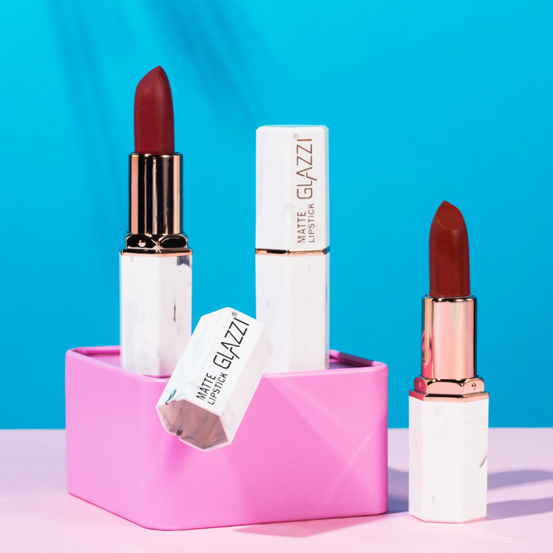 GLAZZI lipstick Chinese red retro red coral orange grapefruit red bean paste