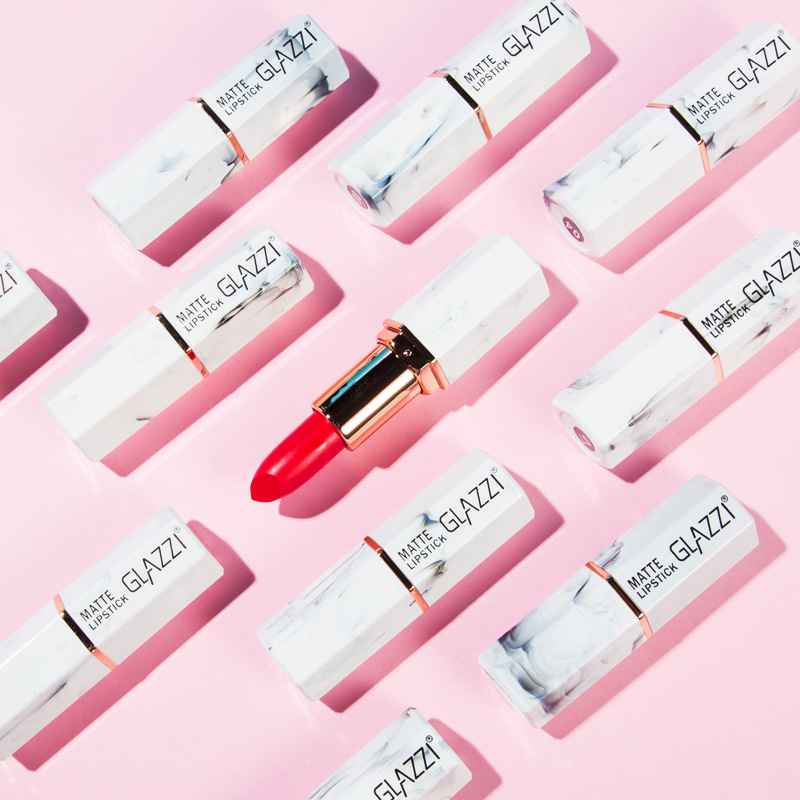 GLAZZI lipstick Chinese red retro red coral orange grapefruit red bean paste